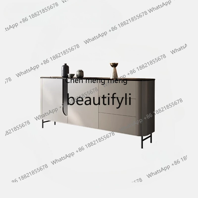 

Marble side cabinet Italian minimalist living room, side cabinet modern, entrance cabinet H