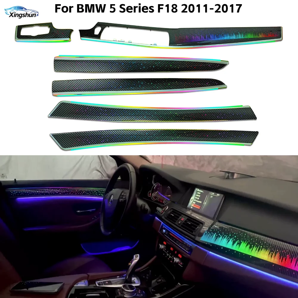 Car-LED Ambient Lighting for BMW 5 Series F10 F11 F18 2011-2017 Dynamic 64-color Symphony Atmosphere Light Kit