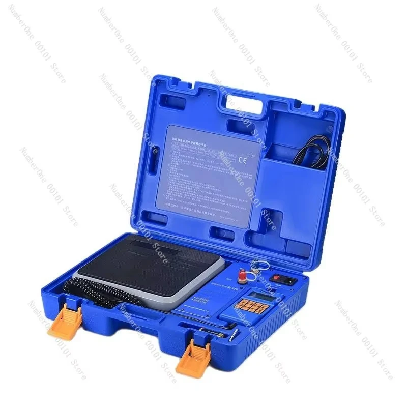 VES-50B/100B Manual Refrigerant Recovery Electronic Balance High-Precision Metal Freon Quantitative Filling Electronic Scale