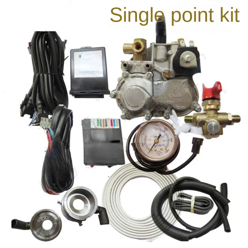 Automobile Natural Gas Accessories Oil Gas Modification Kit Single Point Four Cylinder Kit Single Point Mixed Injection Pressure