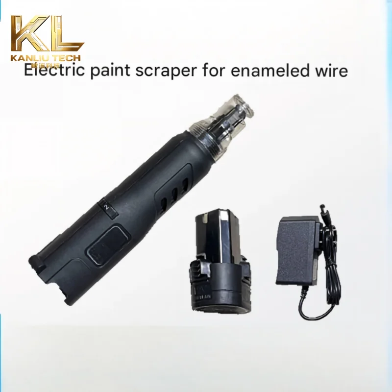 EWS‑12 Wireless Lithium Battery Enameled Wire Scraper Handheld Paint Stripper for Motor Winding Copper Wire Stripping