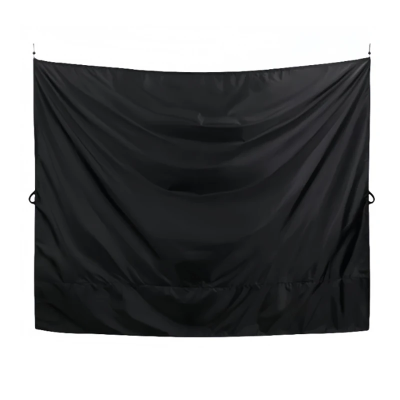 

For Camper Van Barn Door Cover For Outdoor RV Shower Curtain With Hooks Adjustable Waterproof Rear Door Shower Privacy Curtain