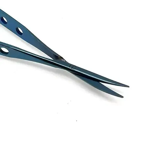 

Ophthalmic Surgical Dental Blunt Curved Head Conjunctival Micro Scissors Stainless Steel Titanium tools