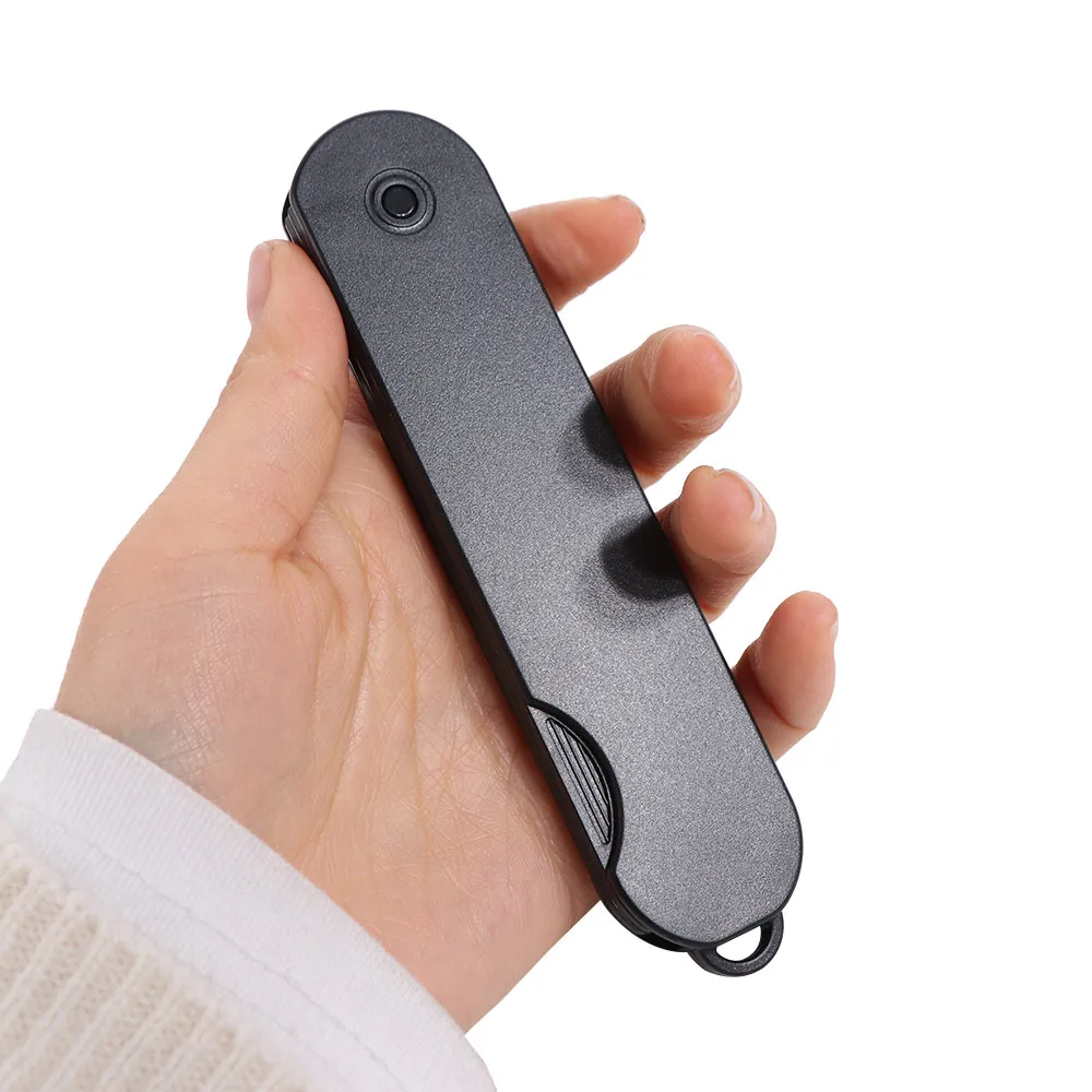 Multi-funcional Portable Folding Pocket Combs 2 IN 1 Plastic Wide Tooth Oil Head Comb Beard Combing Anti-Static