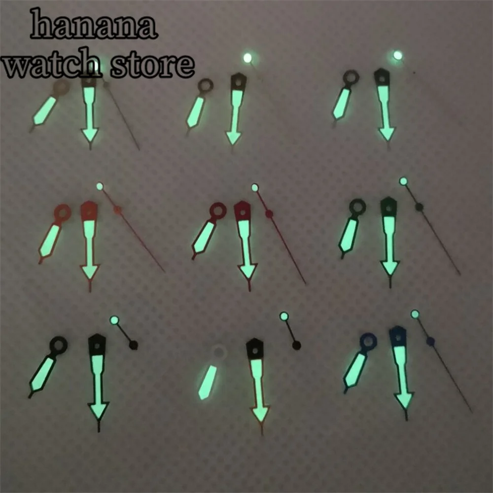 بليجر-أيدي مضيئة مع أيدي خضراء ، أسود ، أبيض ، أسود ، أزرق ، NH35A ، NH36 ، NH37 ، NH38 ، حركة NH39