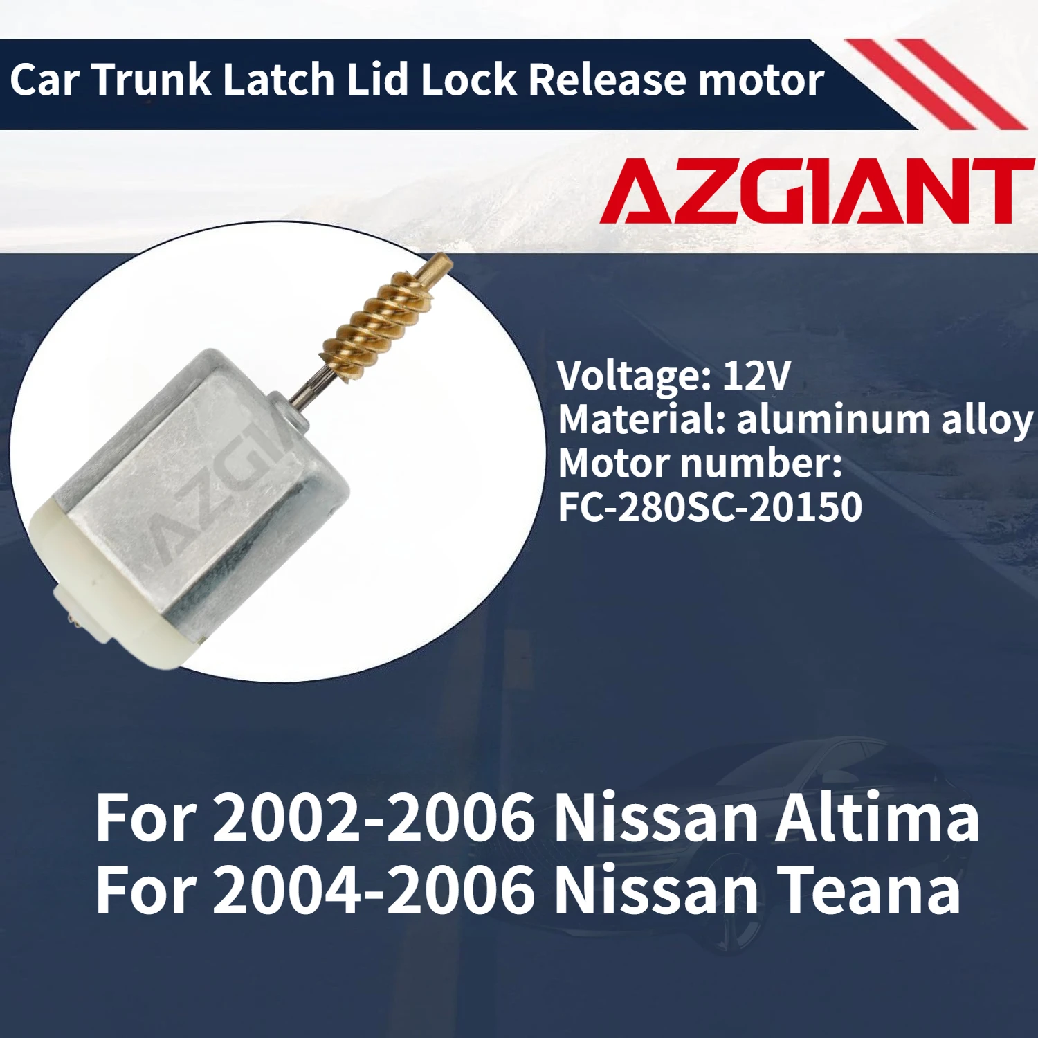 

For 2002-2006 Nissan Altima/Teana 2004-2006 Car Trunk Latch Lid Lock Release motor Brand New high-quality replacement parts OEM