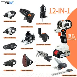 12-in-1 combo kit Cordless Brushless Recip Saw Jig saw Circular Saw Chainsaw Oscillating Tool Screw Driver For LXT Battery