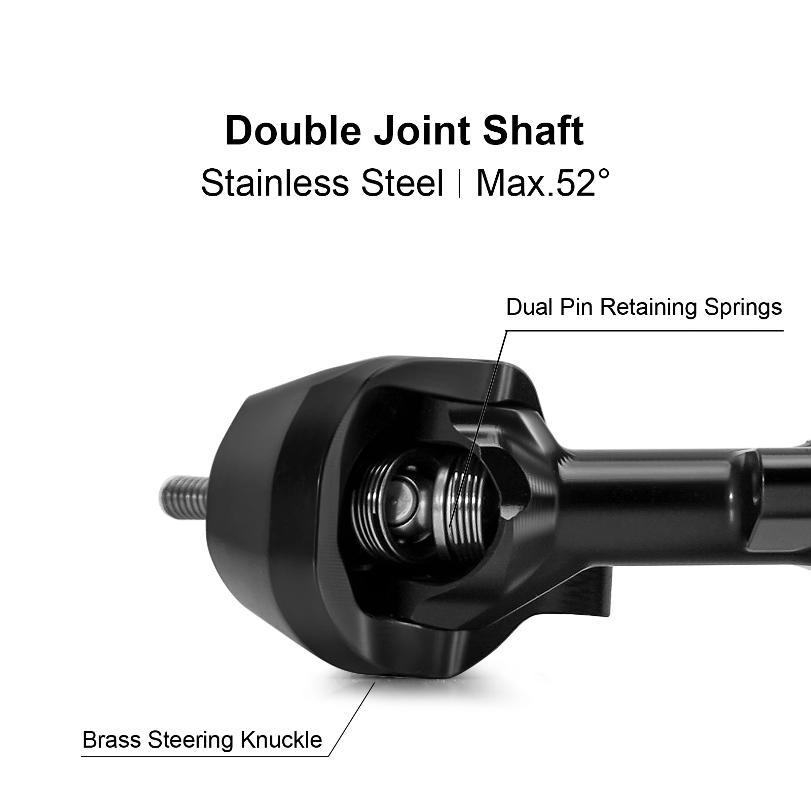 INJORA +4.5mm Planet Axles with Double Joint Shafts for 1/30 Axial SCX30
