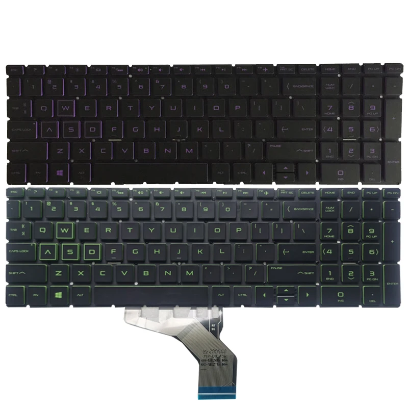 

New US Laptop keyboard For HP Pavilion GAMING 15-CX TPN-C133 15-DK 15T-DK TPN-C141 15-EC TPN-Q229 17-CD TPN-C142 16-A backlit