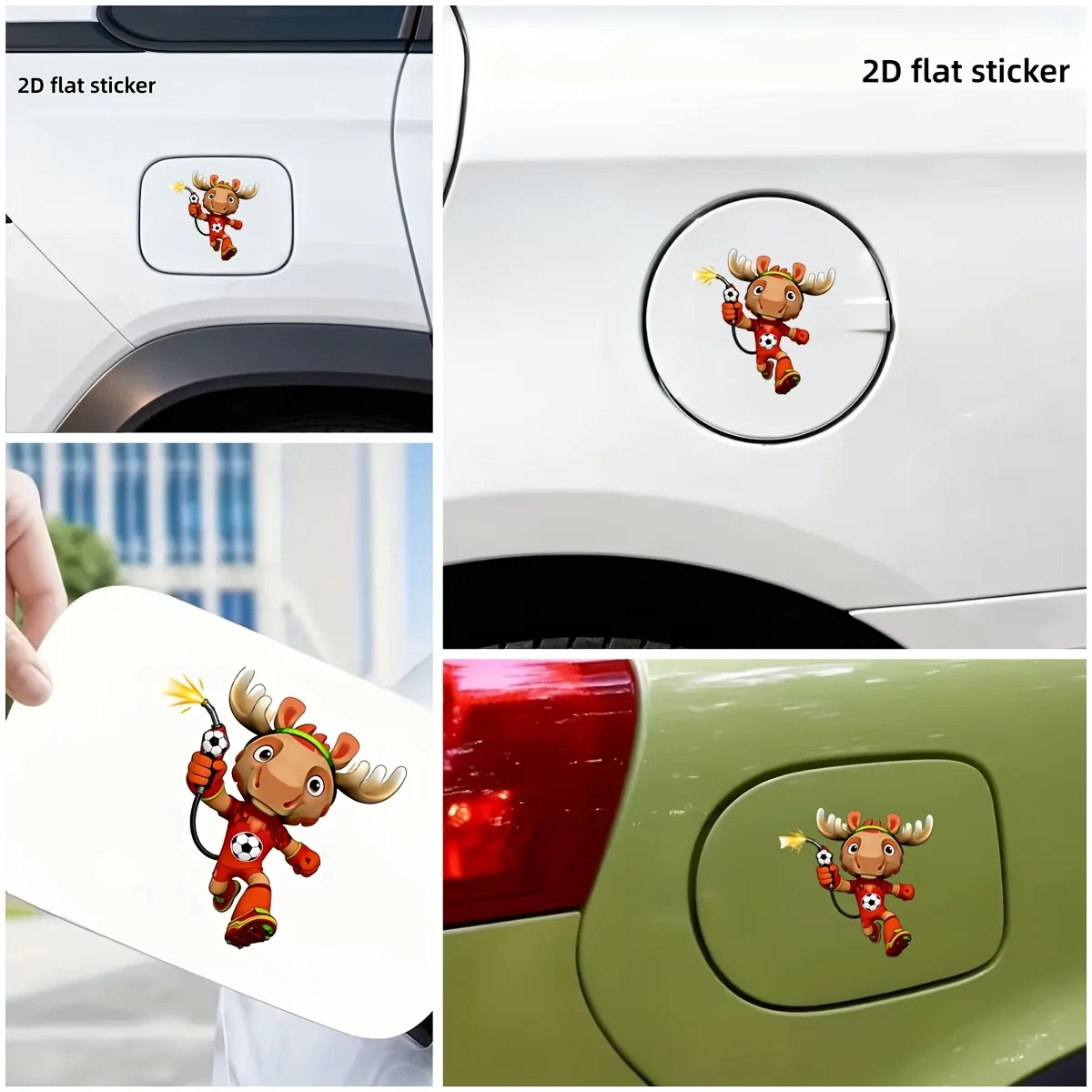 

1 шт. Наклейки-переводки серии талисманов Чемпионата мира по футболу (США, Канада, Мексика) для футбольных мероприятий, тематика «Фан-атрибутика», креативный дизайн «Футбольный газовый пистолет с оленем»