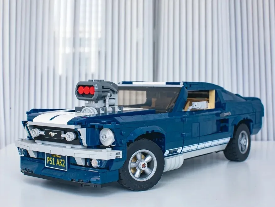 

New 1471Pcs Compatible with Technic 10265 Ford Mustangs Sports Racing Car Model Building Blocks Bricks DIY Toys for Boy Gifts