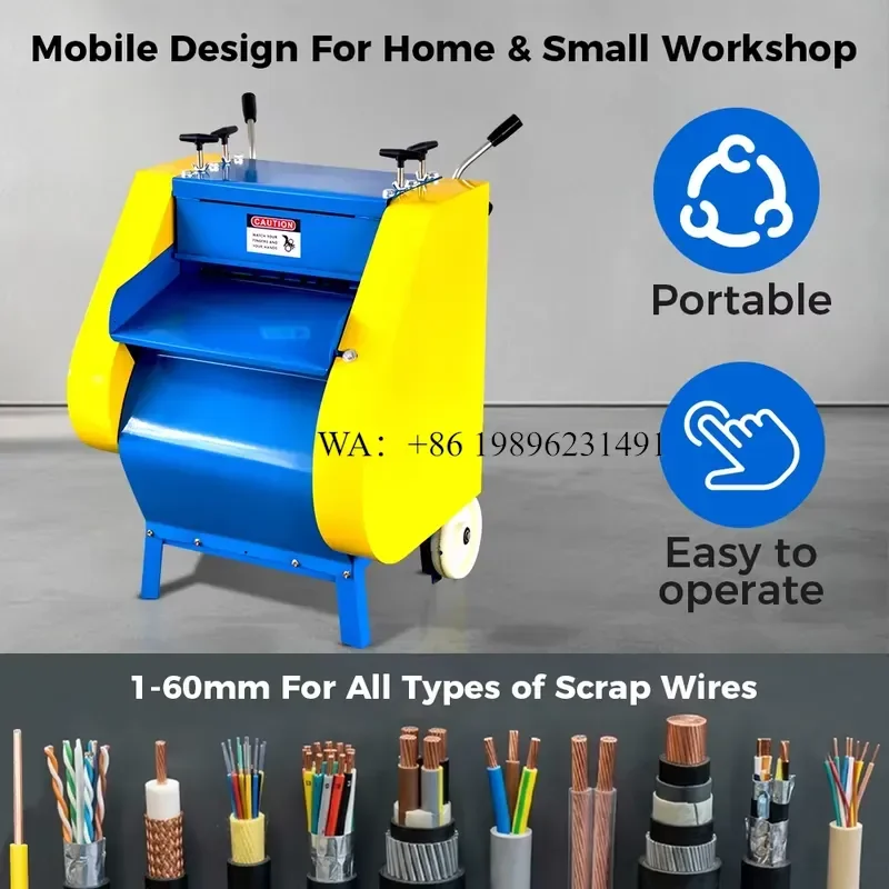 Wmwmnu for Copper Recycling Business Europe 1-60mm Cutting Stripping Crimping Wire Stripping for Scrap Metal Dealers