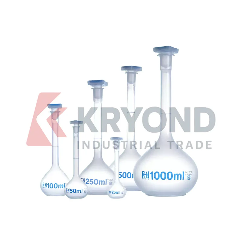 Polypropylene Volumetric Flask 25mL 50mL 100mL 250mL 500mL 1000mL Heat Resistant Laboratory Measuring Container Sample Storage