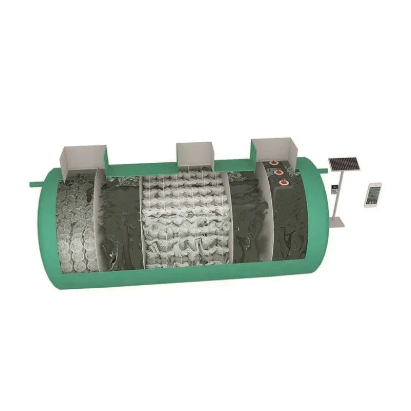 

0.5-20 tons/day sewage treatment plant A2O residential water purification tank