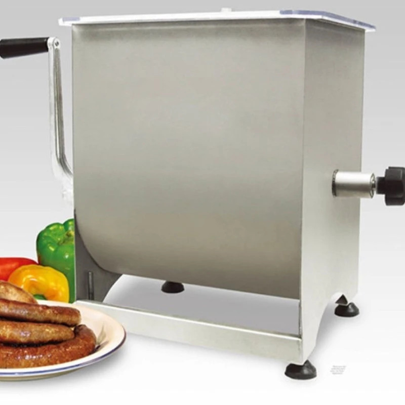 Stainless steel manual meat filling mixer and tenderizer, dual - purpose meat mixing and tenderizing machine
