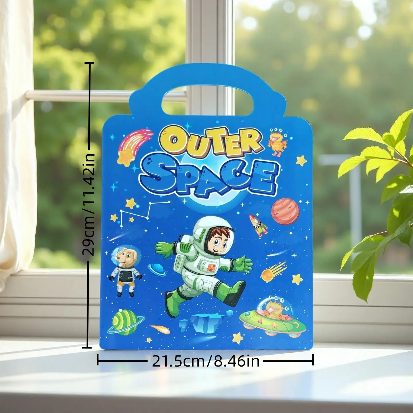 A Flipbook Featuring 6Themes with Reusable 3D Puffy Stickers Including Animals,Dinosaurs,Space, And Sea,Perfect for Scrapbooking