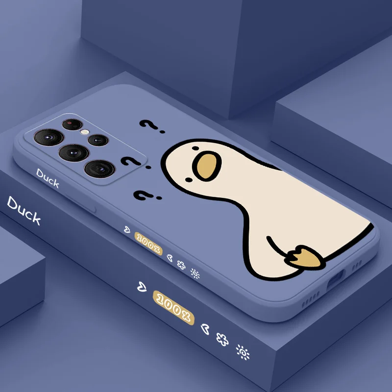 

What A Duck Phone Case For Samsung Galaxy S24 S23 S22 S21 S20 S10 S10E Ultra Plus FE Note 20 Ultra 10 Plus Cover