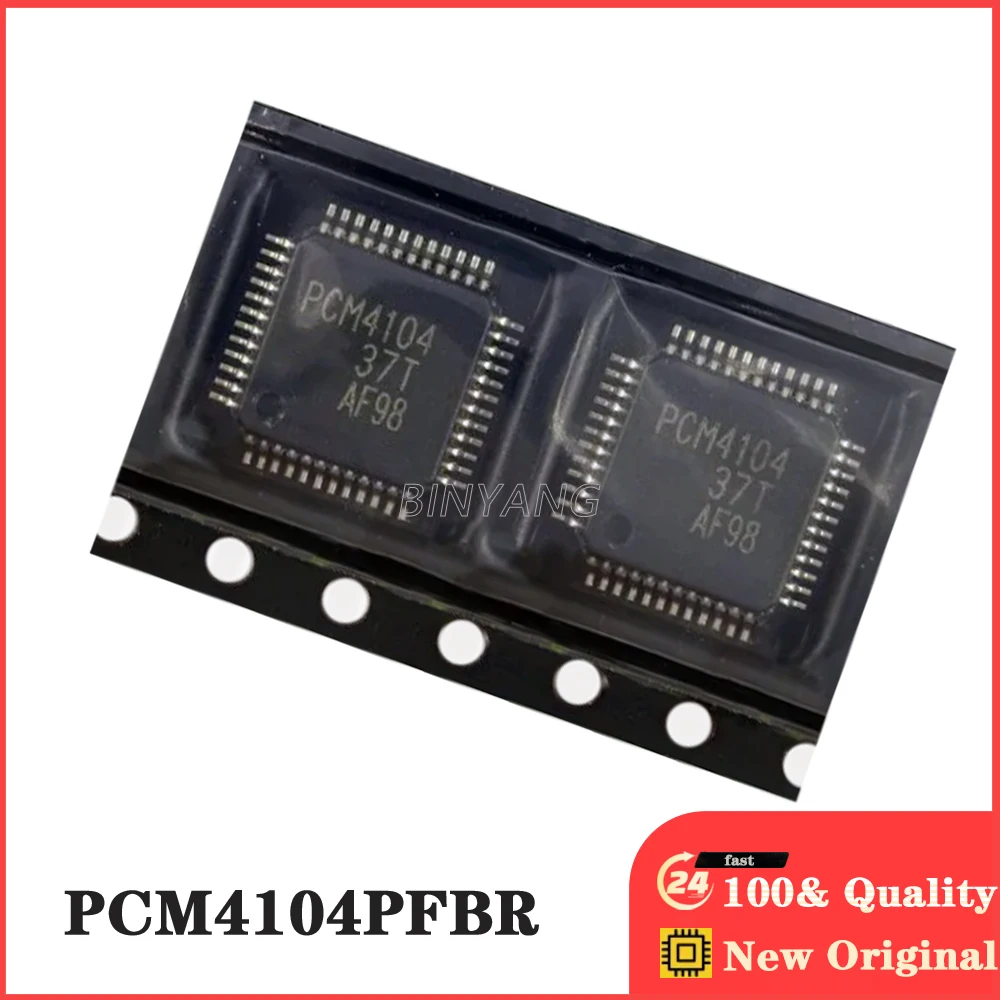 (5piece) 100% PCM4104PFBR PCM4104PFB PCM4104 IC DAC 24BIT 4CH AUDIO 48-TQFP New Original Stock IC Electronic Components