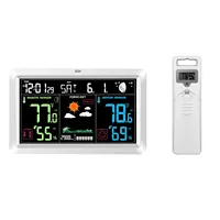 2025 hot sale Professional Wireless Weather Station with Digital Forecast Indoor/Outdoor Hygrometer Alarm Clock Color Display Pl