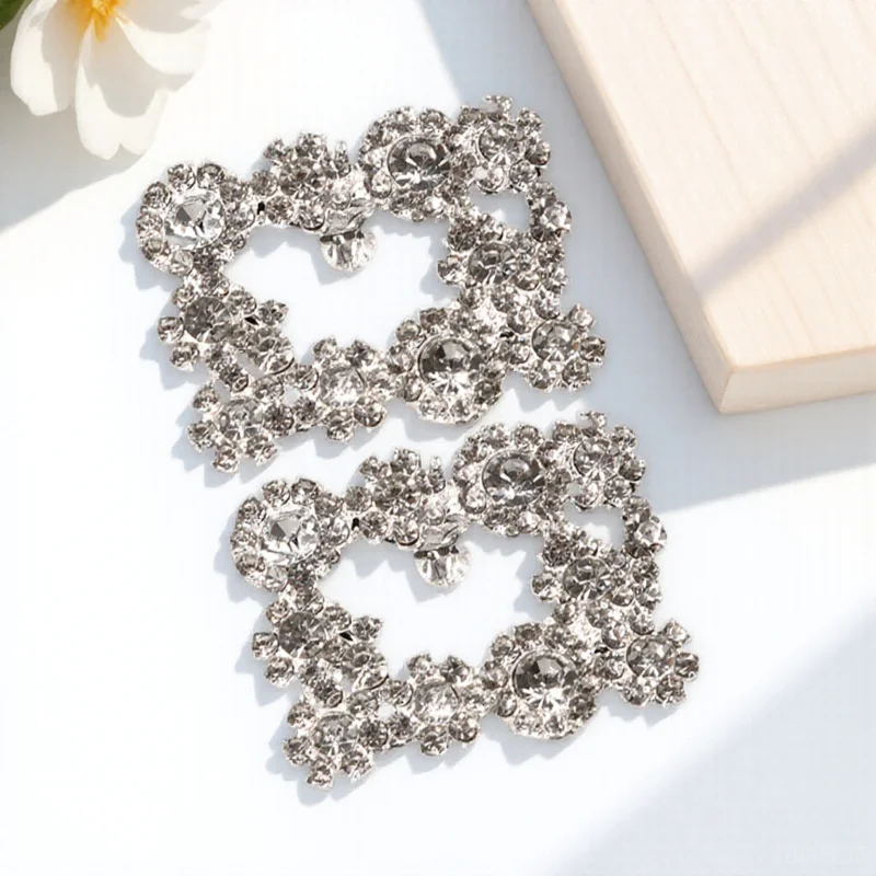 

1 Pair Rhinestones Clips Wedding Shoe Decor Charms Jewelry For Women Pumps Removable Shoe Accessories Durable Embellishments