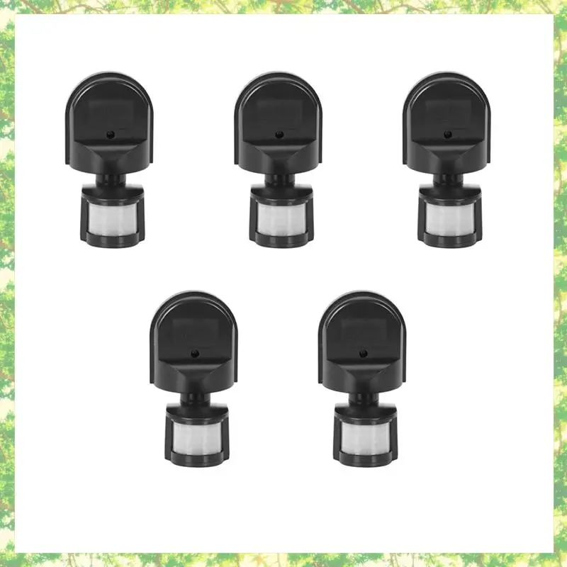 Smart-5X Ac110v-240V ao ar livre pir sensor de movimento interruptor lâmpada luz parede 180 graus sensor detector pir sensor movimento interruptor led