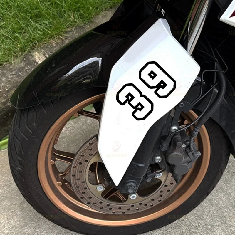 Motorcycle Number Stickers 0-9, Black Durable Vinyl Decals for Helmet Fender Tank Fairing Window Scooter Car Decor