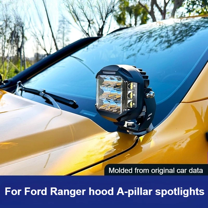 5-inch LED Spotlight For Ford Ranger A-Pillar 12V Work Light Off-Road Modification Accessories