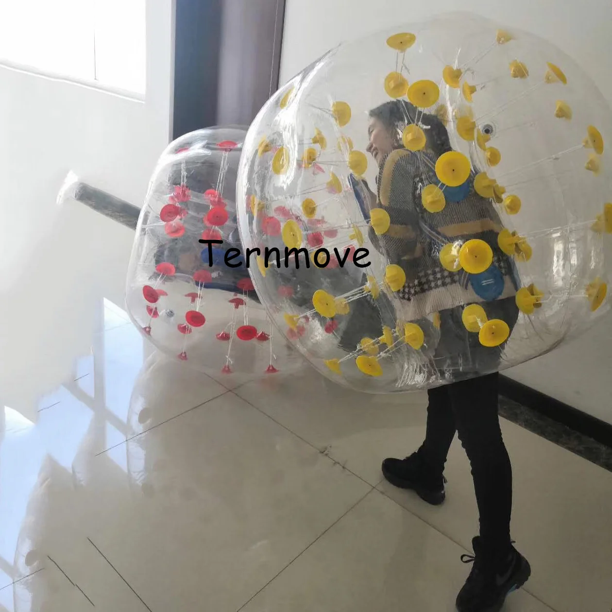 bubble Air Bumper body zorb bubble ball transparent human bumper balls with dot sports toy game ball