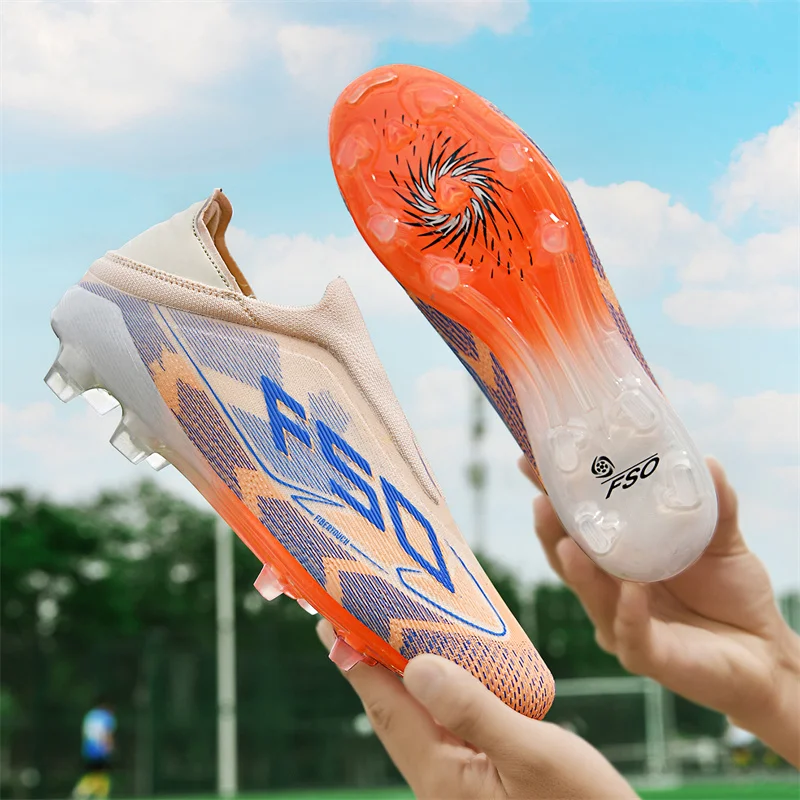 Hommes bottes de Football société professionnelle Futsal chaussures de Football de qualité supérieure chaussons confortables unisexe TF/FG terrain Original Sneaker