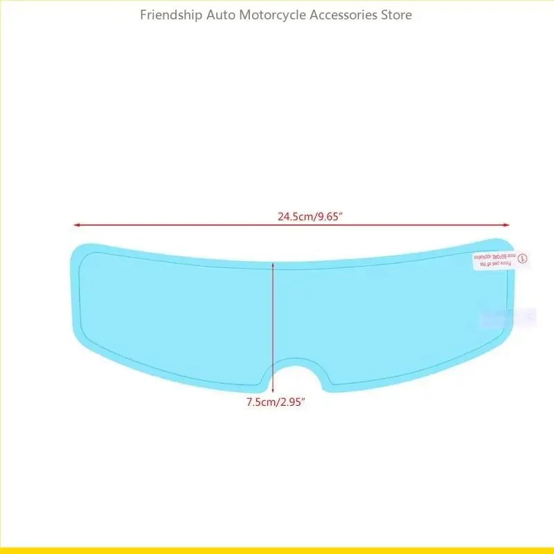 Capacete motocicleta SZCH Clear Anti-Rain Rain Anti-Fog Lens Visor Film Universal