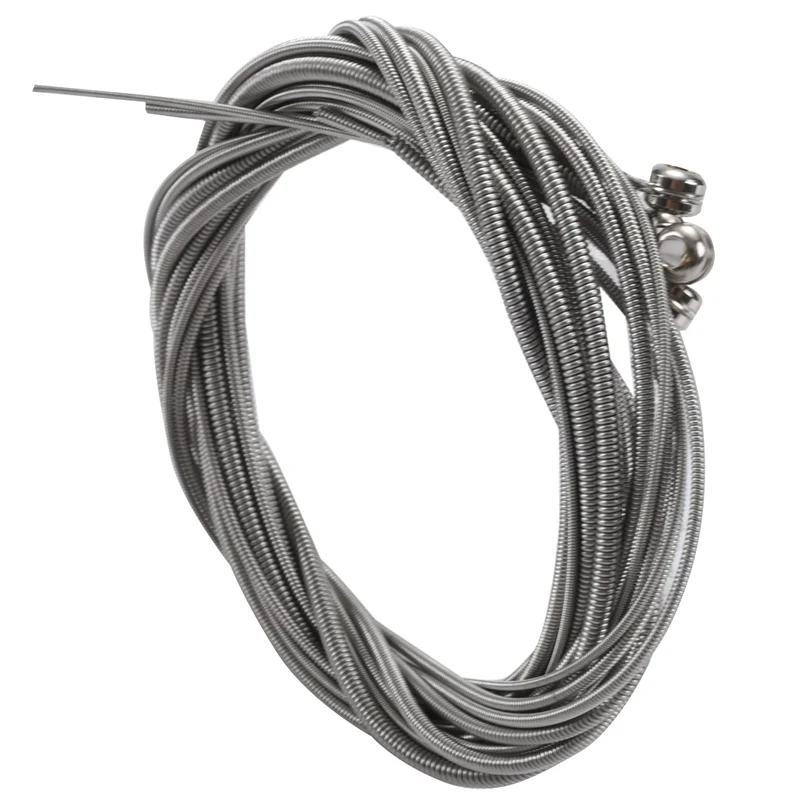 

FSTE-32 Pcs Stainless Steel Bass Strings Bass Guitar Parts Accessories Guitar String Silver Plated Gauge Bass Guitar