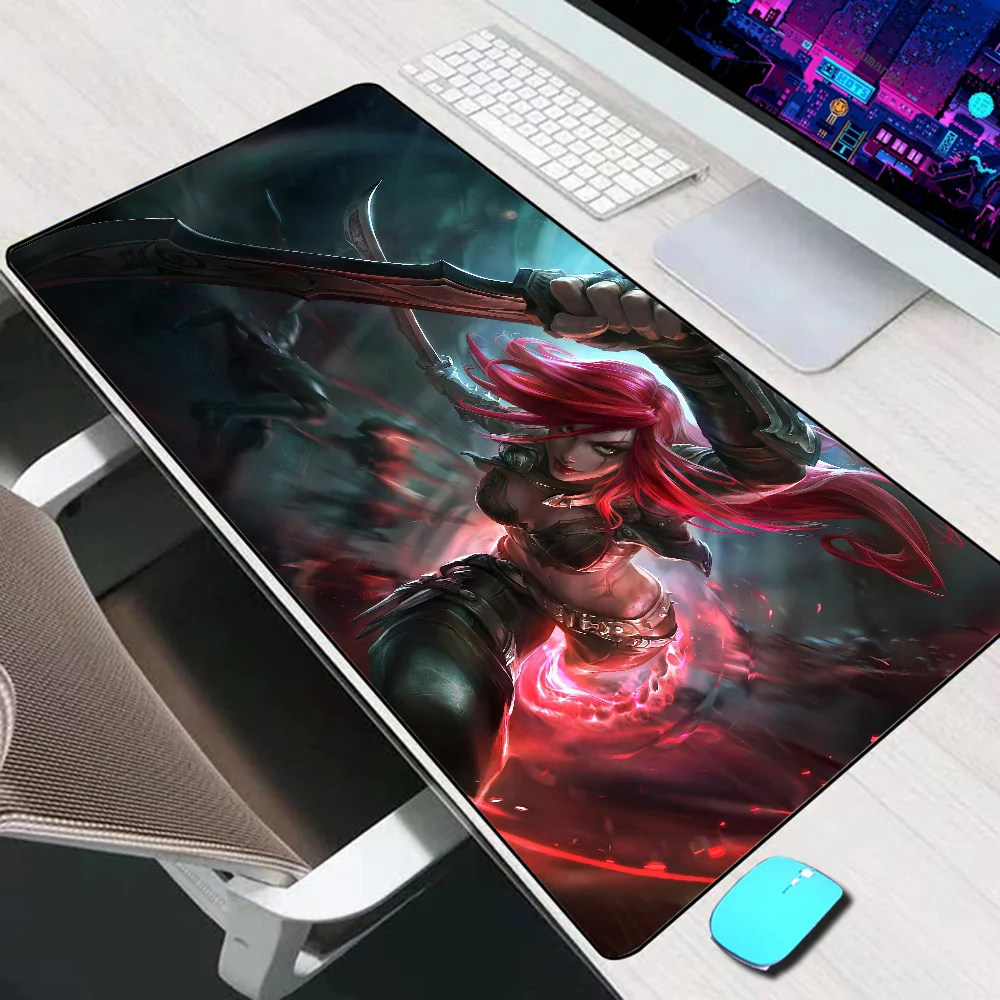 League of Legends Katarina Large Mouse Pad Gaming Accessories Mouse Mat Laptop Keyboard Mat PC Gamer Desk Pad Computer Mousepad