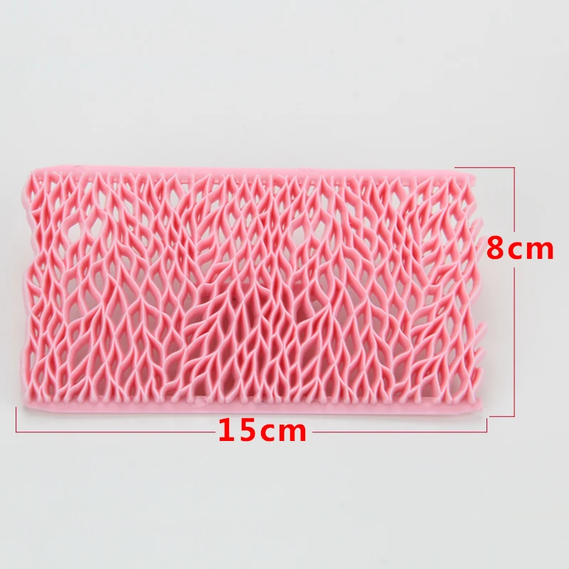 

Plastic Rectangle Mini Leaf Pattern Cake Decoration Fondant Pressing Stamp Mold HB0687G