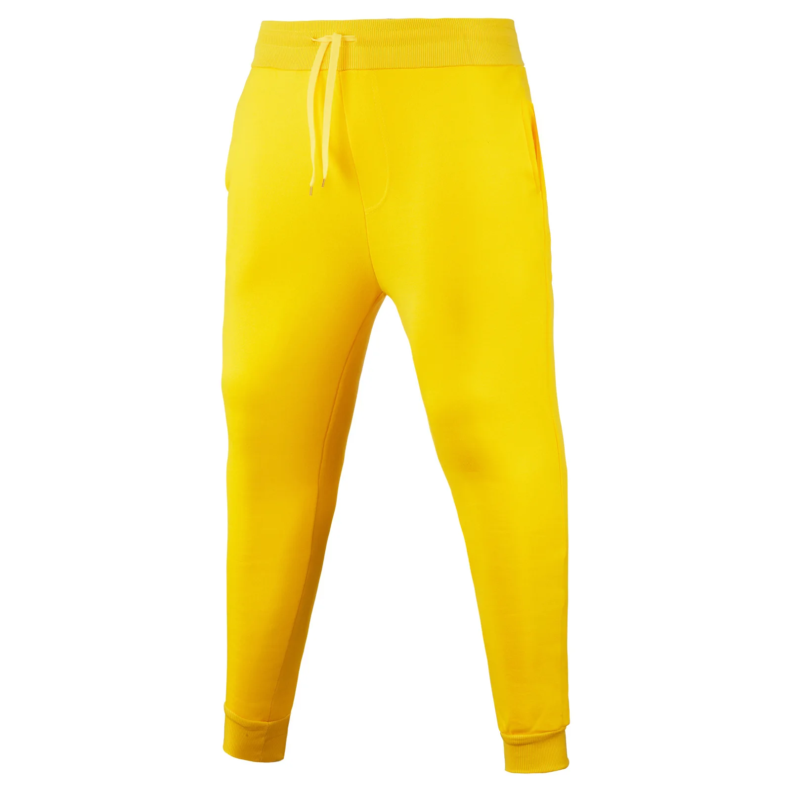 Men's and Women's Autumn and Winter Pants with Thick Velvet Solid Color Sports and Casual Versatile Sweatpants