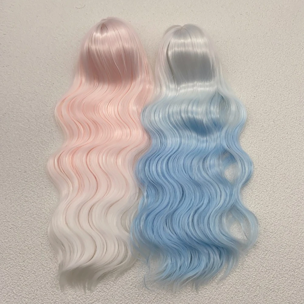 Puppenperücke mit Locken für Puppen 1/6 1/4 1/3 BJD Puppenhaar Lange bunte Perücke Prinzessinnenhaarperücke – Detail 1