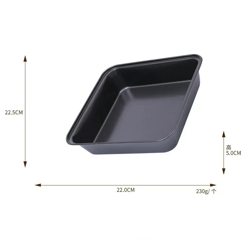 Black Carbon Steel Rectangular Baking Tray Loaf Toast Bread Cake Bakeware DIY Pastry Nonstick Mold Pan Dish Kitchen Tools