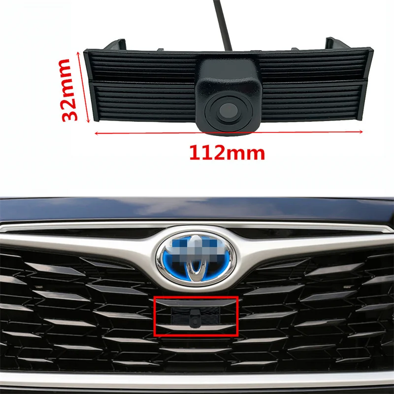 

For Toyota Highlander 2022-2021 Models Car HD Front View Parking Night Vision Front Waterproof Sign Camera