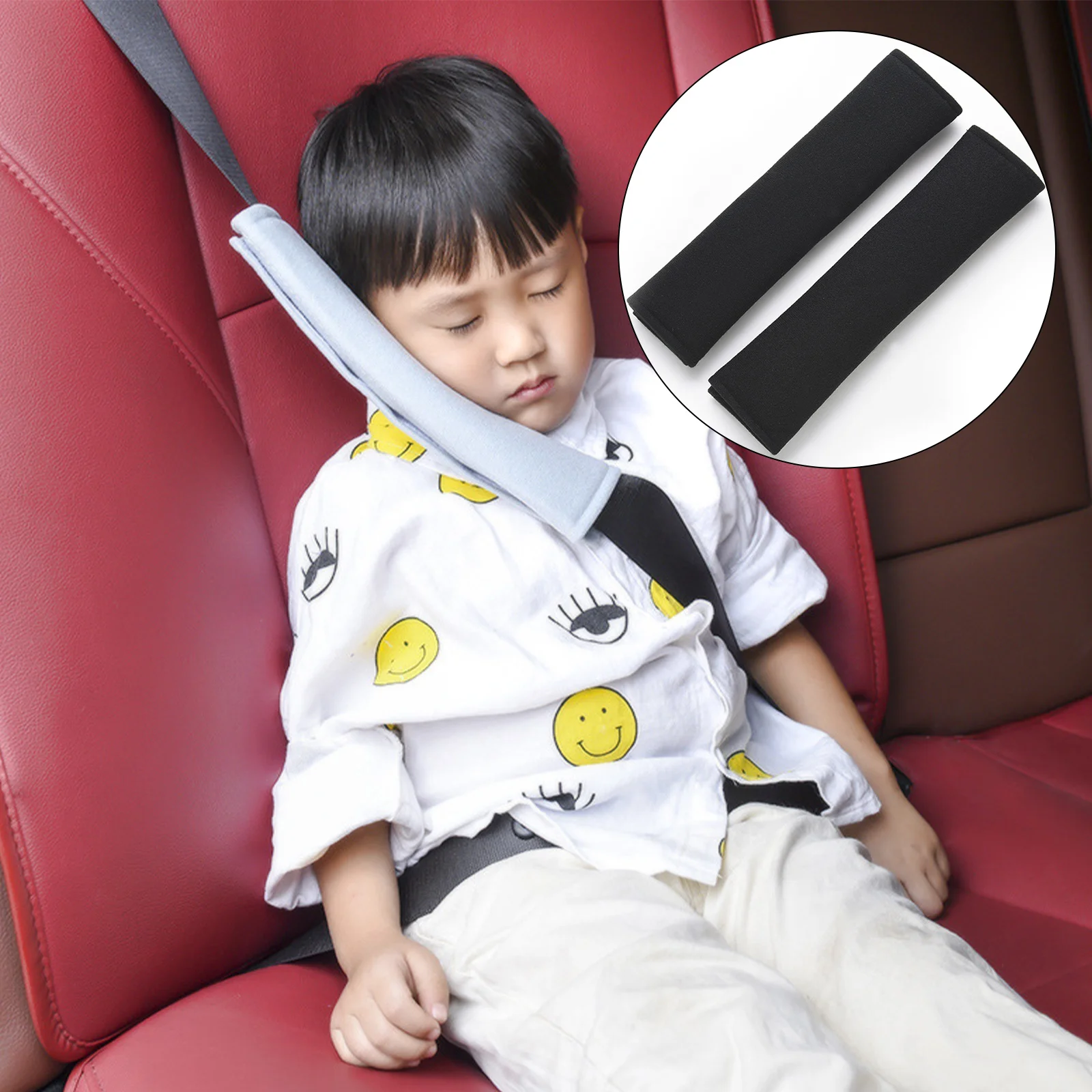 

Universal Car Seat Shoulder Strap Pad Cushion Cover Car Belt Protector Interior Seatbelt Cover for Adults Kids Car Accessories