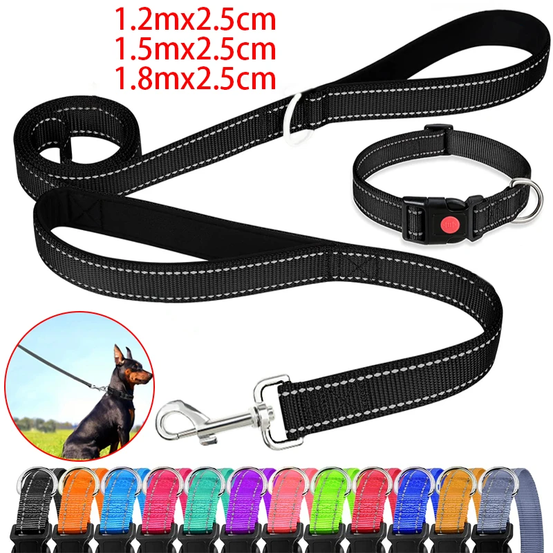 Correa de Arrastre para Perros con Reflejo Nocturno, Correa de Entrenamiento para Pasear Mascotas, Collar Luminoso Ajustable, Collar de Seguridad para Perros, Arnés