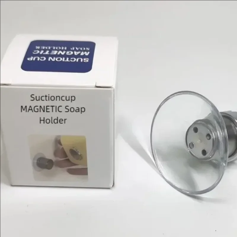 Suction Cup Soap Hanger Wall Mounted Soap Rack With Strong Magnet Removable Hanging Soap Holders For Bathroom And Shower