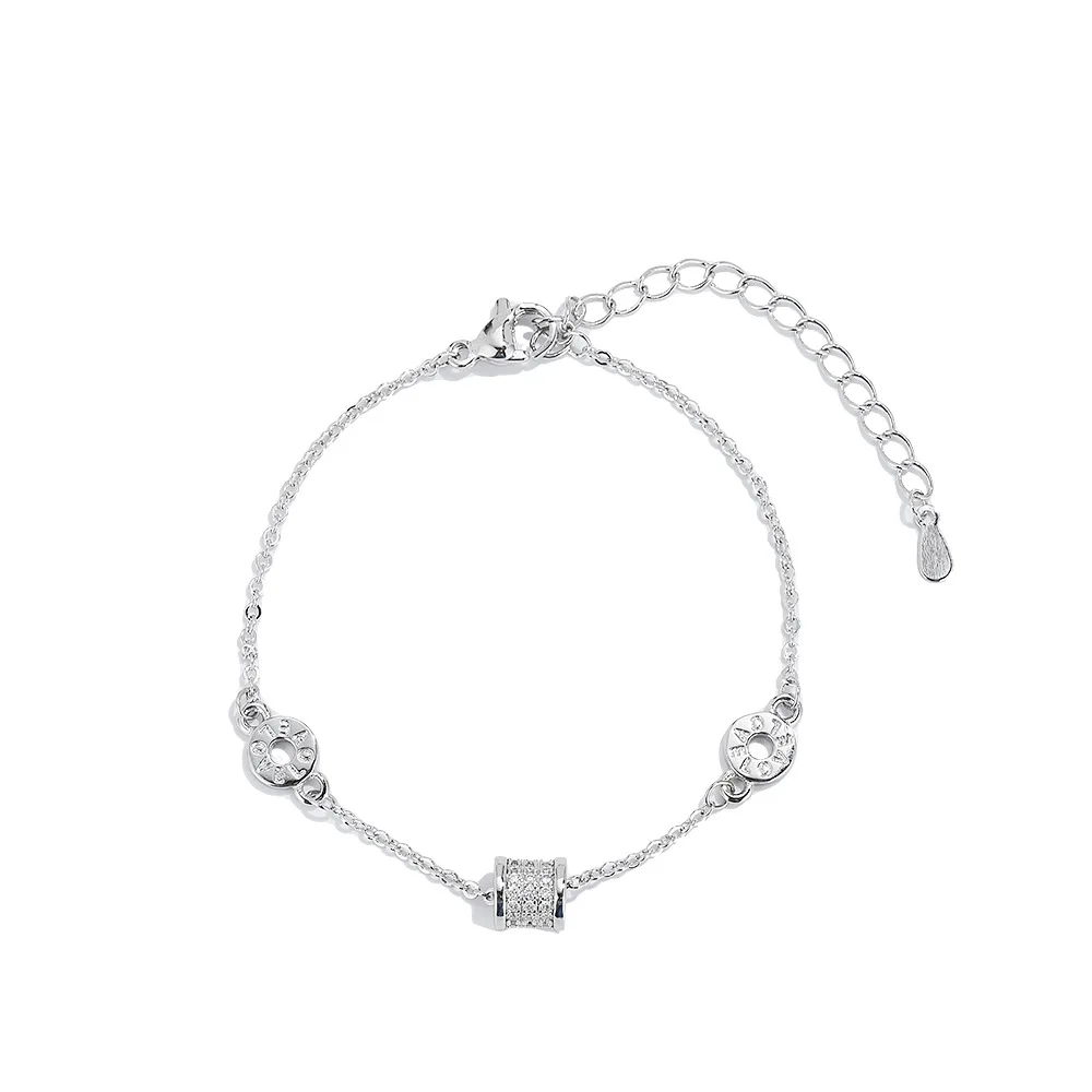Voller Diamant-Taillenkette im europäischen und amerikanischen Stil, kleine Charge, verstellbar, zierliches Armband, luxuriöser minimalistischer Schmuck, hohe Qualität