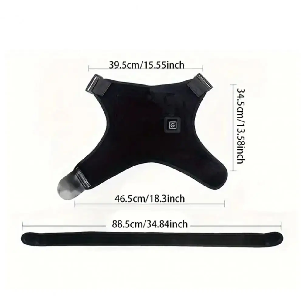 Heating Shoulder Pad Adjustable Heating Pad Shoulder Brace Pad with Usb Charging Adjustable 3-temperature Settings for Men