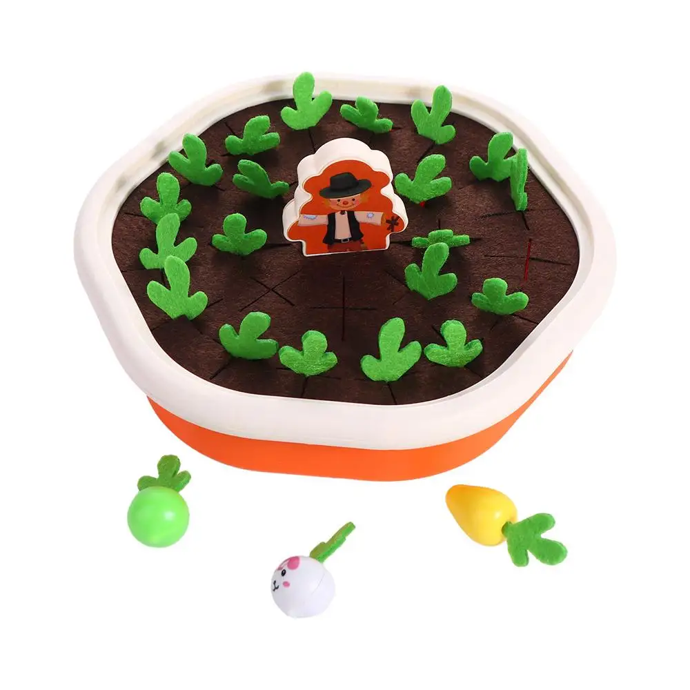 

Early Education Children's Toys Vegetable Memory Game Farm Pull Radish Game Pulling Radish toys Parent-child Interaction Toys