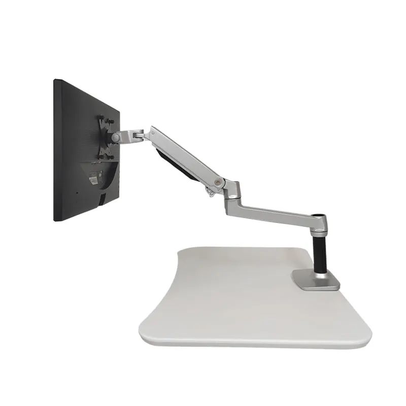 LCD Screen Monitor Arm Bracket Gas Spring Monitor Arm Support Adjustable Computer Single Mount Monitor Stand Bracket