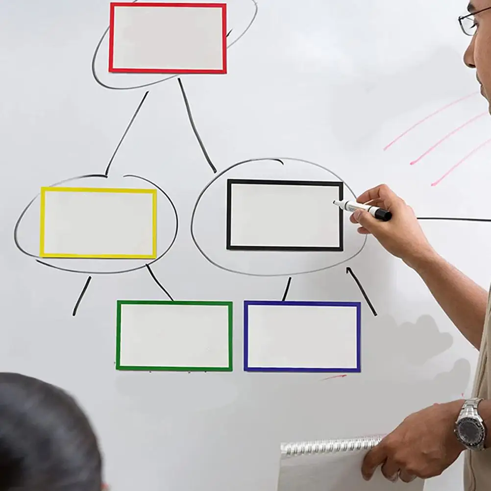 16 шт. магнитная лента с именем, сухие стираемые бирки, этикетки для маркировки пищевых продуктов, магниты для досок для классной комнаты