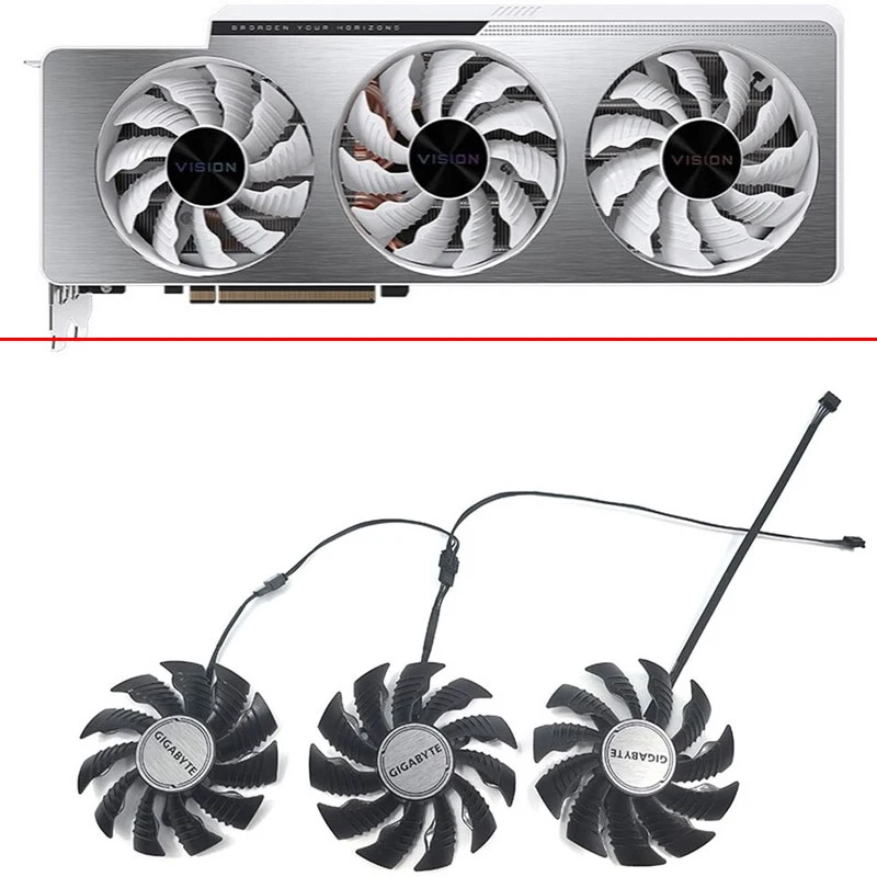 

Cooling Fan 82mm 87mm PLA09215S12H T129215SU RTX3080 3090 Graphics Fan For GIGABYTE RTX3080 Ti RTX3090 Vision OC 3X GPU FAN