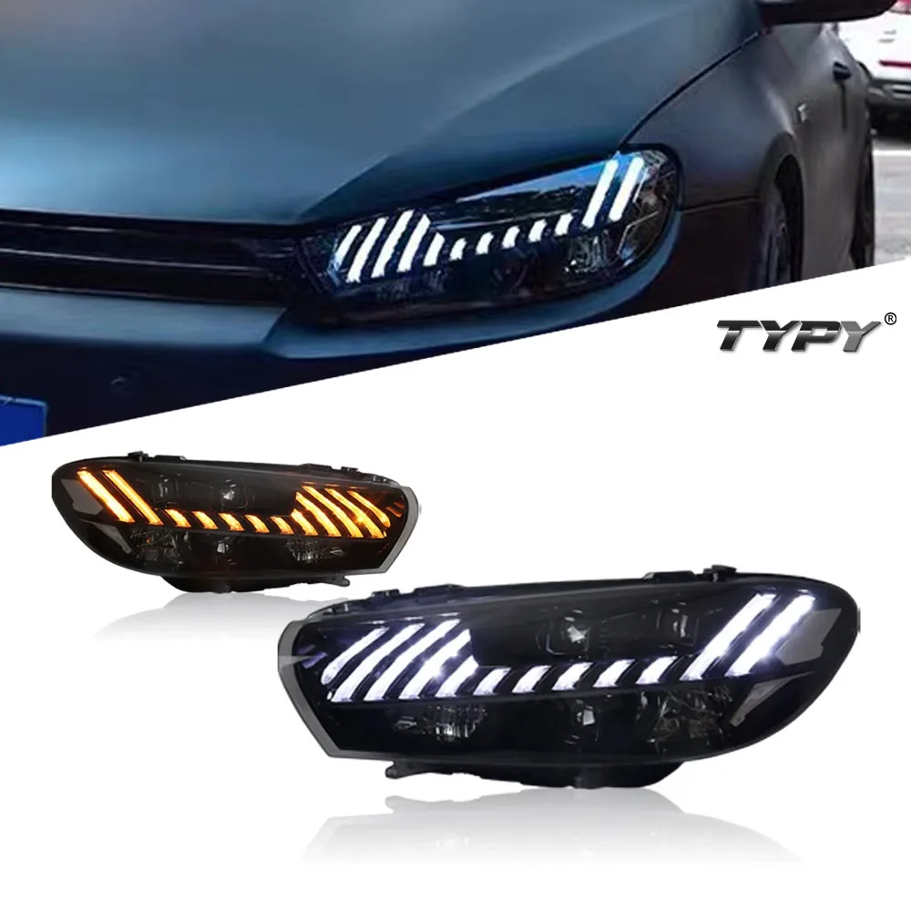 

Car Head Lamp For Volkswagen Scirocco 2009-2017 Upgrade Modified to NEW Scirocco Dynamic Turn DRL Car LEDheadlights Assembly