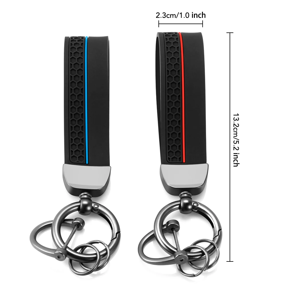 جديد سيليكون سلاسل المفاتيح للنساء الرجال حزام خصر مشبك حلقة تسلق سيارة قلادة سلسلة مفاتيح خواتم كيرينغ حقيبة الهدايا