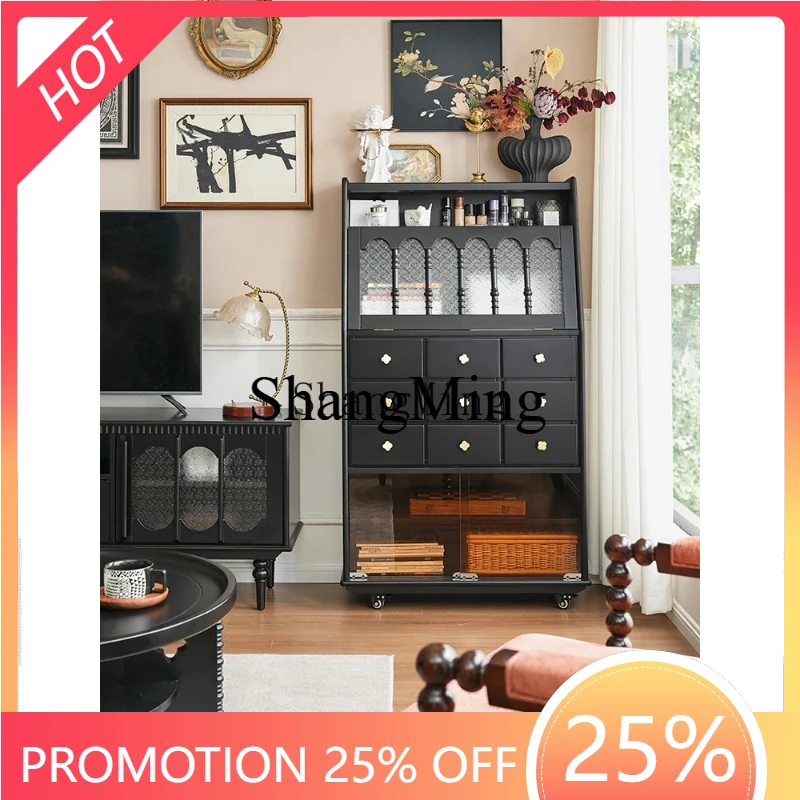 

SM removable side cabinet living room against the wall multi-functional locker dining room tea storage cabinet