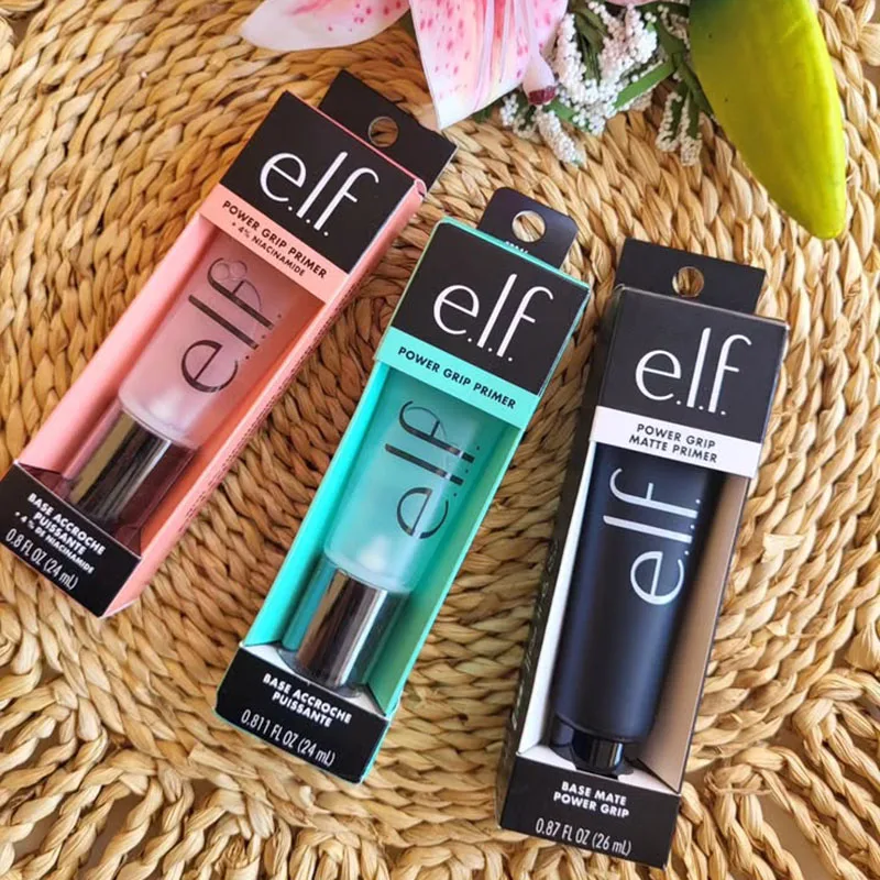 Nouveau ELF Liquid Ice Cream Primer, Base de Teint Effet Pores Estompés, Gloss à Lèvres Fixateur, Base de Teint Teintée Réparatrice pour les Lèvres, Fond de Teint Parfumé aux Fruits